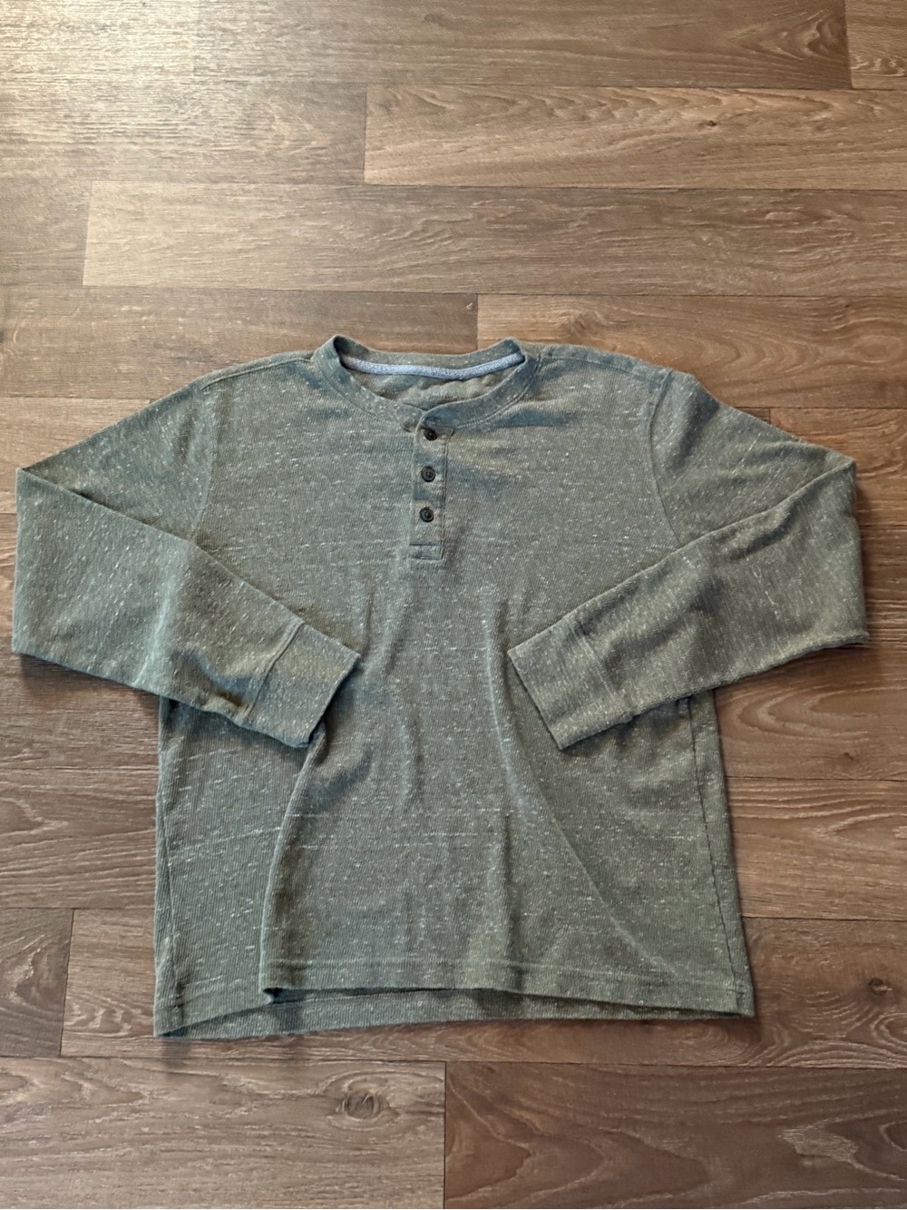St. John's Bay Men's Long-Sleeve Henley Shirt XL